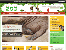 Tablet Screenshot of dublinzoo.ie